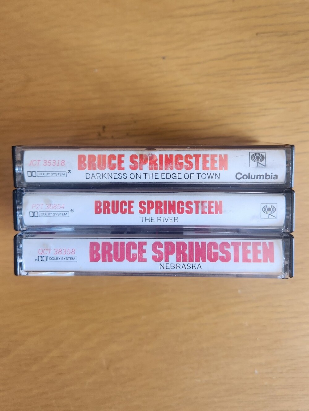 Bruce Springsteen "Darkness", "The River", "Nebraska" 70s & 80s Tapes (Lot of 3)